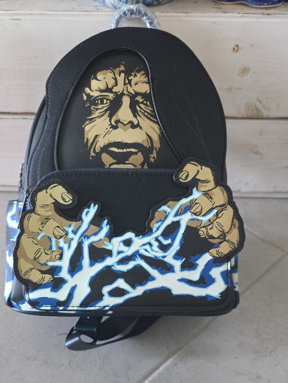 Star Wars Emperor Palentine Loungefly Back Pack NWT Glows In Dark